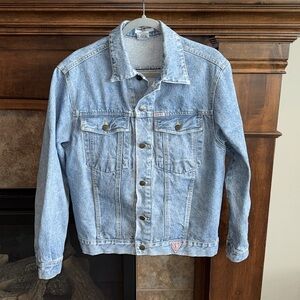 Vintage Georges Marciano GUESS denim jean unisex jacket 80s 90s size Medium